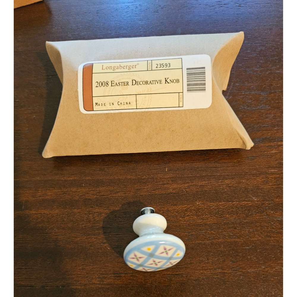 Longaberger 2008 Easter Decorative Knob New